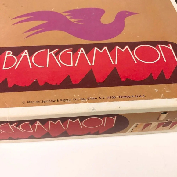 Vtg 1975 Backgammon Board Game S and R Games Selchow Righter Complete - Picture 12 of 15